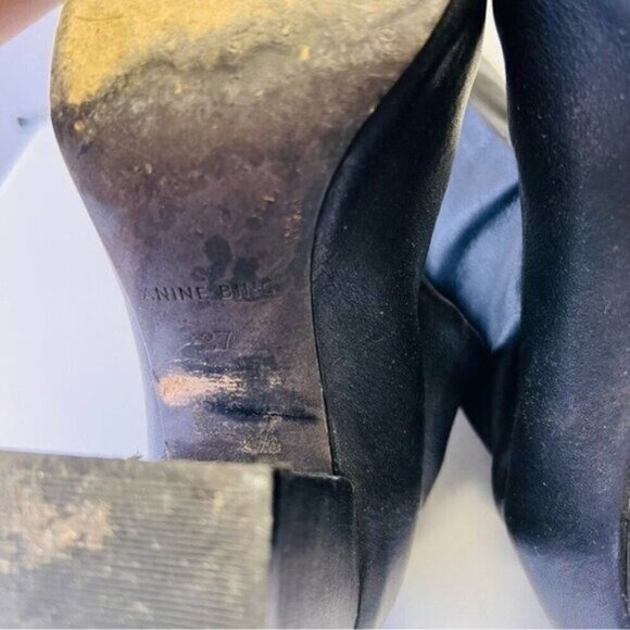 Anine Bing Taylor Over The Knee Luxury Leather Boots 37 - Picture 13 of 15